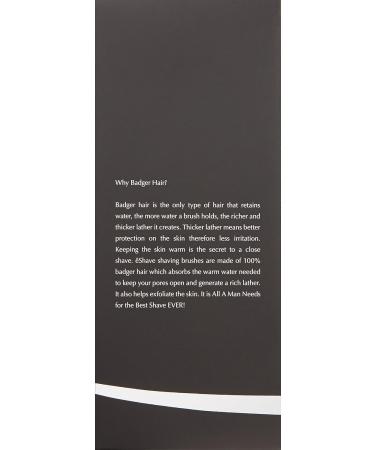 Premium Eshave Fine Badger Hair Brush in Smoke - Luxury Shaving Brush for Men | International Shipping Available - Buy Online on GoSupps.com