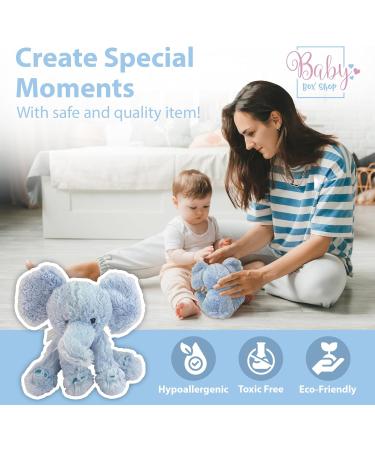 Blue Elephant Teddy Cuddly Toy for Babies | Baby Box Shop - Buy Online on GoSupps.com