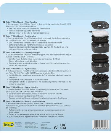 Tetra FF FilterFloss Large | Fine Filter Fleece for Tetra Aquarium EX 1200 Plus & 1500 Plus - Premium Water Filtration Solution - Buy Online on GoSupps.com