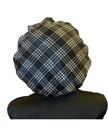BONNET QUEEN Silk Satin Hair Bonnet for Sleeping - Double Layer Reversible Night Sleep Cap for Curly Hair - Buy Online on GoSupps.com