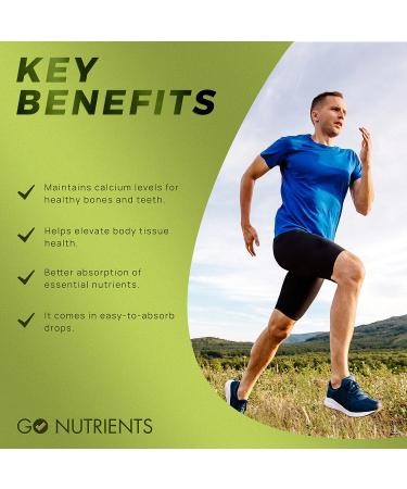 Go Nutrients Liquid Vitamin D3 with K2 (MK-7) Drops - 1oz Liquid Vitamin D3 and K2 Supplement - Buy Online on GoSupps.com