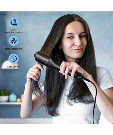 Interchangeable Hair Crimper for Fluffy Hairstyles | Volumizing Hair Waver with Keratin & Argan Oil | Adjustable Temperature Hair Iron for Women & Girls - Buy Online on GoSupps.com