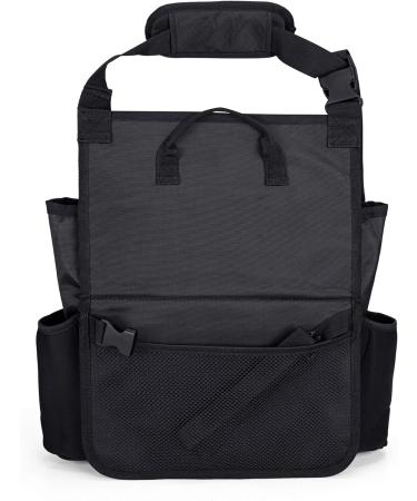 Luxja Car Front Seat Organizer with Cover - Black | Car Seat Storage Organizer - Buy Online on GoSupps.com