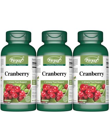 Vorst Cranberry 500mg 12:1 Extract 3 X 120 Capsules UTI Urinary | Supplement for UTI Urinary Tract Infection for Women & Reducing Bile Acids in Digestive System | Powder Pills | 3 Bottles 360 count (Pack of 1)