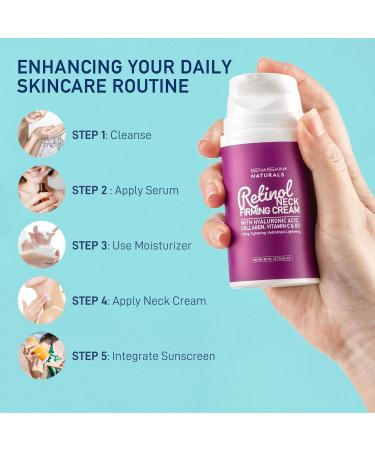 Retinol Neck Firming Cream: Advanced Face Tightening and Lifting Cream with Hyaluronic Acid Collagen and Vitamin - Tightening Wrinkles Firming Sagging Skin on Face Neck D collet - 2.7 Oz 2.7 Ounce (Pack of 1) - Buy Online on GoSupps.com