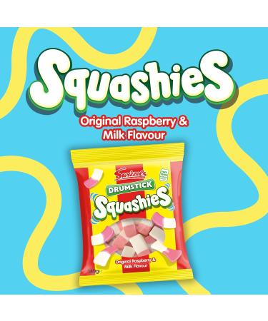 Swizzles Drumstick Squashies Original Sweets - Raspberry and Milk Flavour Sweets- Bulk Multipack (12 x 140g) - Buy Online on GoSupps.com