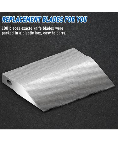 DYISELF 100 PCS SK5 Carbon Steel #11 Exacto Blades Refill Set with Storage Case - Craft Knife Replacement Blades for Hobby, Scrapbooking, Stencil - Buy Online on GoSupps.com