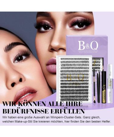 Premium LASH Extension Set B & Q - 280 PCs 0.07D 9-15 Mix | Complete Eyelash Extensions with Adhesive & Applicator for Beginners - Buy Online on GoSupps.com