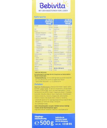 Bebivita PRE Initial Milk Formula - Pack of 2 (2 x 500g) | Featured International Shipping - Buy Online on GoSupps.com