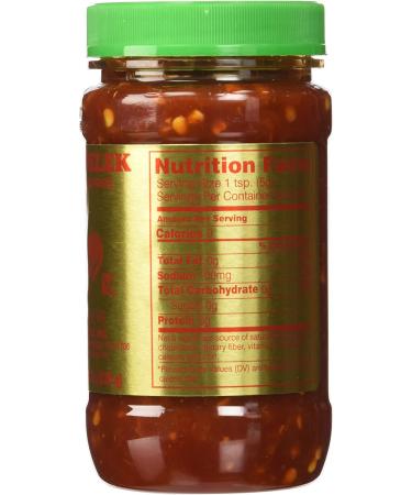 Huey Fong Traditional Red Jar with Green 8 oz - Authentic Asian Chili Garlic Sauce - Buy Online on GoSupps.com