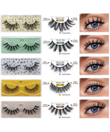 30 Pairs Faux Mink Lashes - MAGEFY 10 Styles Mixed Soft & Reusable Eyelashes Bulk with Glitter Boxes - Buy Online on GoSupps.com