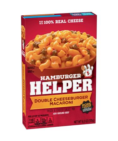 Betty Crocker Hamburger Helper, Double Cheeseburger Macaroni, 6 oz