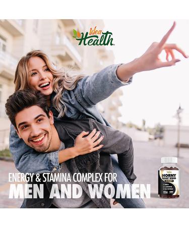 Horny Goat Weed Gummy with Maca & L-Arginine | Stamina & Energy Complex for Men and Women | 60 Vegan Gummies - Buy Online on GoSupps.com