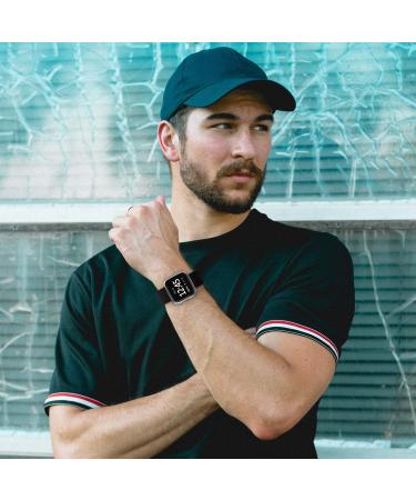 Fitbit Versa 2/Versa Lite Sport Band - Classic Soft Silicone Replacement Wristband - Black - Large - Buy Online on GoSupps.com