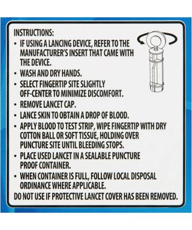 Luall Sticker + ReliOn Micro-Thin Lancets 33-Gauge 100 Count - Diabetes Testing Lancets - Buy Online on GoSupps.com