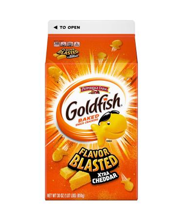 Goldfish Flavor Blasted Xtra Cheddar Crackers 30 oz - Snack Crackers | Buy Online - Buy Online on GoSupps.com