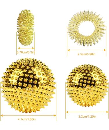 Fizdoqg 7-Piece Magnetic Massage Ball Set - Acupressure Hedgehog Balls for Stress Relief & Relaxation - Buy Online on GoSupps.com