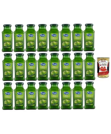 Yoga Magic Bar Bouteille de jus de fruits Mela verde 24 x 200 ml + Italian Gourmet Polpa 400 g