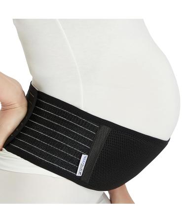 Neotech Care Adjustable Maternity Belt - Light and Breathable Pregnancy Belly Support Band for Pregnant Women (Black Extra Large Size) Black X-Large - Buy Online on GoSupps.com