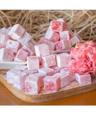 Bodrum Delight Luxury Rose 350g | Turkish Delight Sade Lokum Dessert Gourmet Box | Confectionery Authentic & Luxurious Selection of Turkish Delight Gift Box | From Turkey (Luxury Rose 350g 1 Pack) Luxury Rose 350g 1 Pack - Buy Online on GoSupps.com