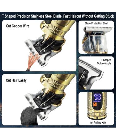 Beard Trimmer Professional Hair Clippers Men Electric Cordless Hair Trimmer with LCD Screen & Sharp Blades Rechargeable Clippers for Men Haircut Body Grooming Kit - Buy Online on GoSupps.com