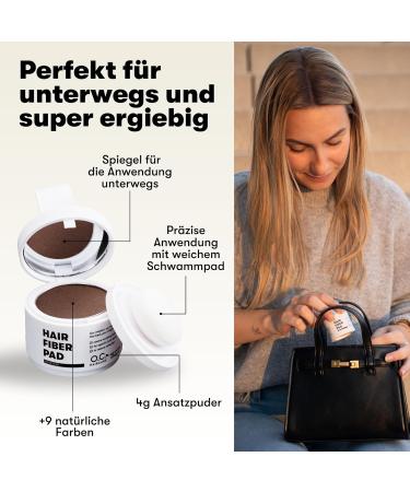 O.C. Haircare Approach Powder for Receding Hair - Unisex 9 Colors Available Salon-Recommended Dark Brown #2 - Resistant Hair Powder - Buy Online on GoSupps.com