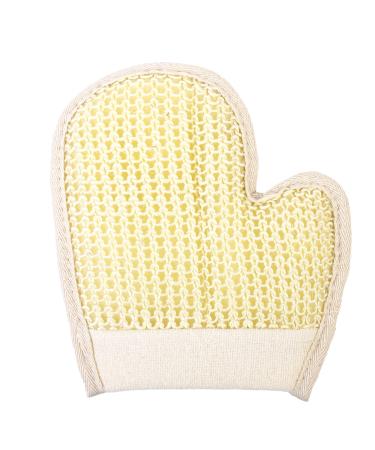 Lionesse Deep Exfoliating Glove - Body Scrub Glove for Shower Soft Weave Sisal Bath Scrubbing Mitt with Elastic Band for Hand Coverage - Hammam Kese Exfoliator