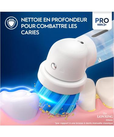 Oral-B Pro Junior The Lion King Electric Toothbrush For Children 3 Years And Above Soft Cleaning Mode Disney Magic Timer 1 - Buy Online on GoSupps.com