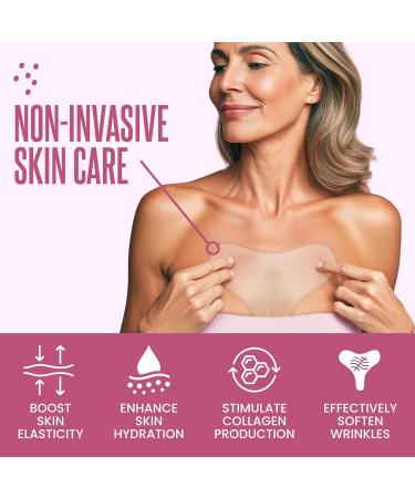 CLEVERFY Silicone Chest Anti Wrinkle Patches for D collet - 4-Pack of T-Shape Reusable Wrinkle Pads 4-Pack T-Shape - Buy Online on GoSupps.com