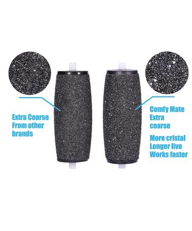Amope Pedi Electronic Foot File Replacement Roller Heads - Pack of 10 | Extra Coarse Refills with Diamond Crystals - Buy Online on GoSupps.com