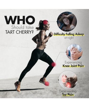 Tart Cherry 10 000mg Montmorency 10X Extract 120 Capsules Gout Pain Relief Vegetarian Potassium Non-GMO Allergen-Free Made in Canada (120 count (pack of 3)) - Buy Online on GoSupps.com
