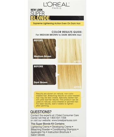 L'Oreal Paris Super Blonde Creme Lightening Kit - 200 Bleach Blonde - Buy Online on GoSupps.com