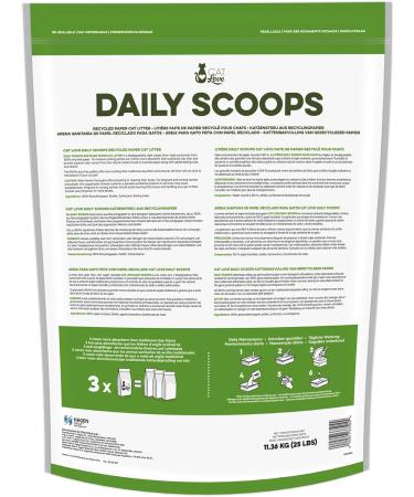 Cat Love Daily Scoops Paper Cat Litter - 11.26 kg (25 lbs) - Buy Online on GoSupps.com