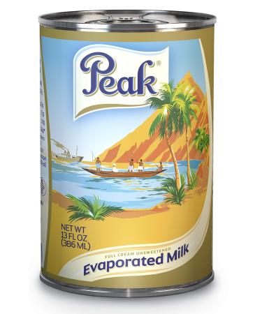 Peak Evaporated Full Cream Milk, 13 Fl. Oz. (Pack Of 4)