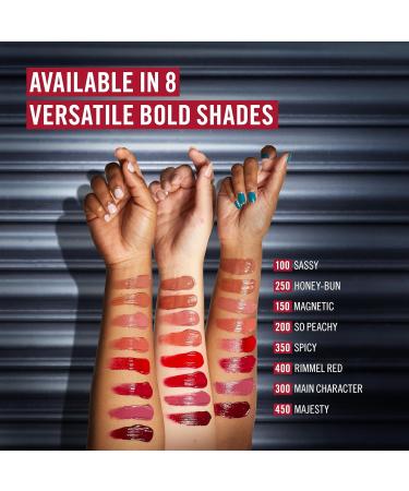 Coty Rimmel Thrill Seeker Lip Latex 300 Main Character liquid lipstick lip gloss lip color lipstick with hyaluronic acid lipstain smooth and shiny moisturizes hyaluronic acid vitamin E aloe vera 6 ml - Buy Online on GoSupps.com