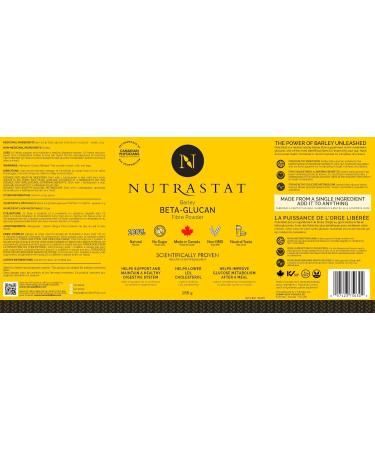 Sunny Boy Foods - NutraStat high-concentration Barley Beta-Glucan soluble fiber powder for Gut and Heart Health - Buy Online on GoSupps.com