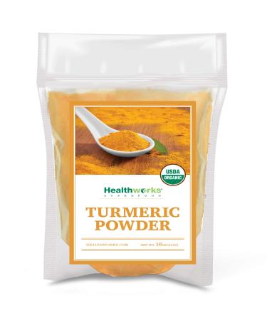Healthworks Turmeric Powder (16 Ounces / 1 Pound) | Ground Raw Organic | Curcumin & Antioxidants | Keto, Paleo, Vegan, Non-GMO | Anti-Inflammatory Turmeric Powder 16 Ounce (Pack of 1)