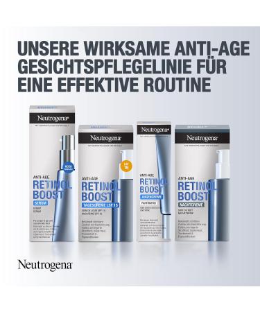 Neutrogena Retinol Boost Serum 30 ml | Anti-Aging Facial Serum with Hyaluronic Acid & Myrtle Leaf Extract for Youthful Skin - Buy Online on GoSupps.com