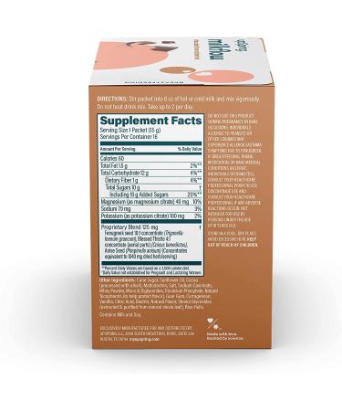 UpSpring MilkFlow Fenugreek & Blessed Thistle Chocolate Supplement | 16 Packets (15g Each) - Boost Milk Supply - Buy Online on GoSupps.com