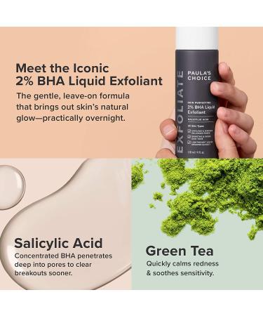 Paula's Choice 2% BHA Liquid Salicylic Acid Exfoliant for Blackheads, Pores, Wrinkles & Fine Lines - 4oz Bottle - Buy Online on GoSupps.com