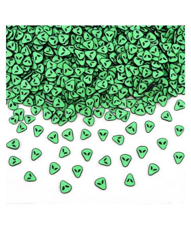 RT 10g Green Alien Slices for Slime Additives Soft Slices for Nail Art Beauty Decor Slime Filler Supplies Charms Accessories Toys Y420 (Color : Alien 10g)