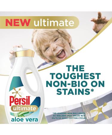 Persil Ultimate Non Bio Aloe Vera Laundry Detergent - 52 Washes, 1.404 L - Gentle on Sensitive Skin - Buy Online on GoSupps.com