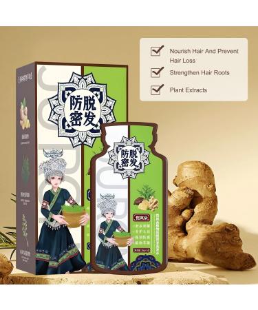 KEORHEZ Ginger Shampoo against hair loss 2 boxes Dense Hair Shampoo plant extract shampoo against hair loss effective prevention - Buy Online on GoSupps.com