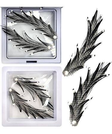 Human Hair Fake Eye Brows Handmade Adhesive False Eyebrows Realistic Crocheted Eyebrows for Halloween Masquerade Costume Cosplay Frifer Eyebrows4 - Buy Online on GoSupps.com