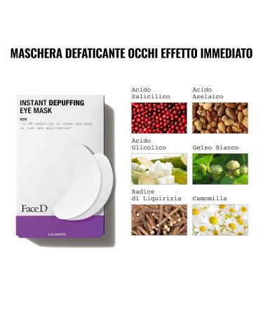 Face D Relaxing Eye Mask - Instant Relief for Tired Eyes | International Shipping Available - Buy Online on GoSupps.com