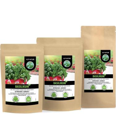 Grated basil (40 g) delicately dried basil 100% pure and natural for the preparation of spice mixtures - Buy Online on GoSupps.com