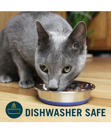 Our Pets DuraPet Stainless Steel Non-Slip Cat Food Bowls - 1-1.75 Cups Capacity - Easy to Clean Cat Dish - Buy Online on GoSupps.com