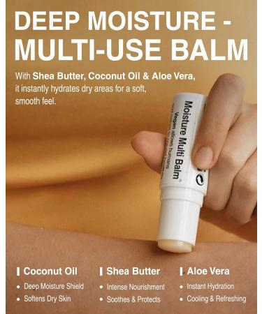Pleuvoir Korean Moisture Multi Balm Fragrance-Free - Lip and Dry Area Care with Sunflower Seed Oil Shea Butter Alpha-Bisabolol Adenosine - Vegan Plant-Based K-Beauty 0.35oz - Buy Online on GoSupps.com