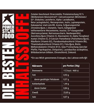 Powerstar Super Hi Pro 128 Stracciatella 1kg | 80% Protein Multi-Component Protein Powder for Muscle Building | Best Biological Value Protein Shake - Buy Online on GoSupps.com