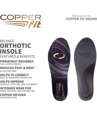 Copper Fit Balance Orthotic Insole - Large Size | Copper Infused for Comfort and Support - Buy Online on GoSupps.com